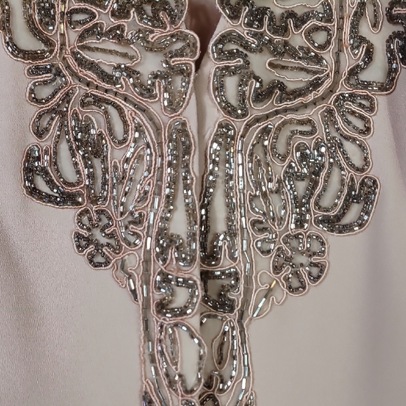 Vintage Victor Costa Sequin Blazer Jacket 10 Pink Formal Occasion Designer Gala - Picture 6 of 12